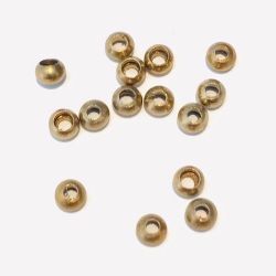 Bead - 2,5mm - ouro- 15 unidades
